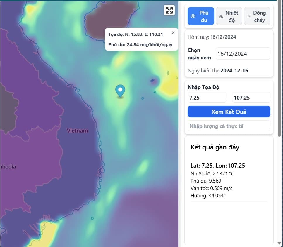 Công nghệ dự báo ngư trường